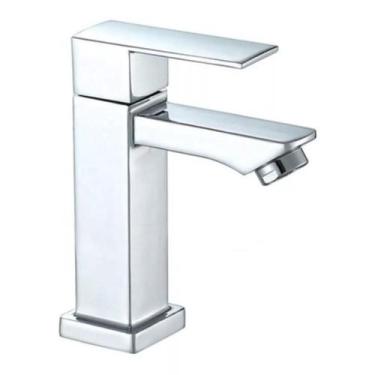 Imagem de Torneira Banheiro 1/4 Volta Inox Aço Cromada Bancada Pia Banheiro Alto