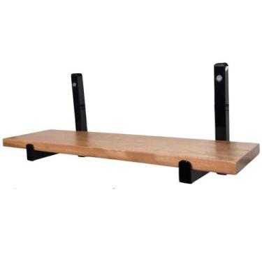 Imagem de Estante Industrial Para Livro Com Prateleira de Madeira 50cm - Alpe & 