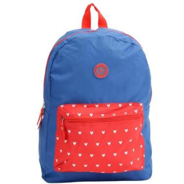 Imagem de Mochila Feminina Costas Coração Bolso Frontal Escolar Clio