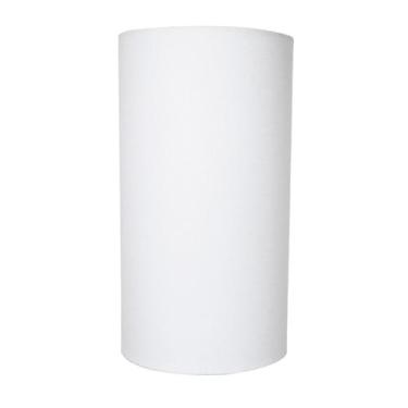 Imagem de Cúpula Cilindrica Para Abajur Bege, Preto e Branco Tecido Algodão 24,5