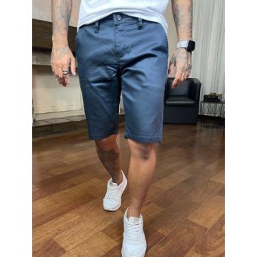 Imagem de Bermuda Sport Fino Bolso Faca Masculino - Next Jeans, Azul marinho, 40