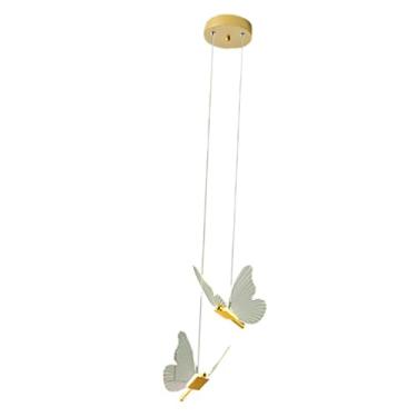 Imagem de ＡＷＨＡＯ Lustre Pendente Luz Suspensa Lâmpada de Cabeceira Decoração de Casa Luminária de Teto para Bar Sala de Estar Restaurante Presentes, Luz Neutra Dupla, Tamanho real