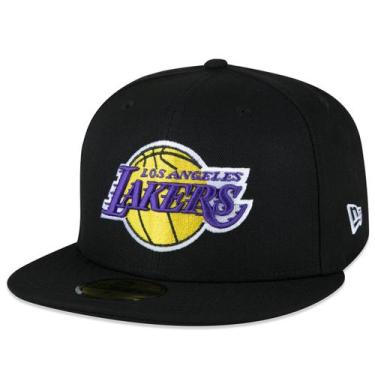 Imagem de Bone New Era 59FIFTY Aba Reta NBA Los Angeles Lakers, 7 1/2