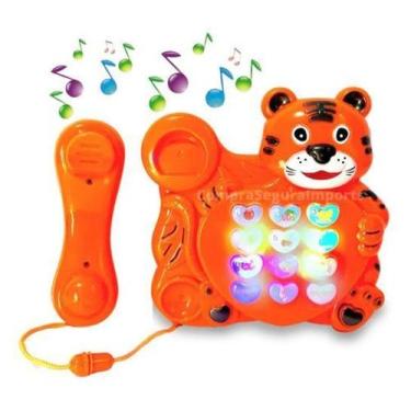Imagem de Telefone Musical Infantil Animal Tigre Brinquedo Educativo - Europio