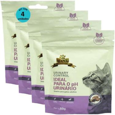 Imagem de Kit 4 Snacks Hana Healthy Life Urinary Control P/ Gatos Adultos- 60g