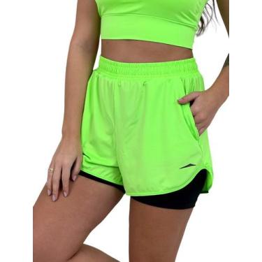 Imagem de Shorts Duplo Feminino Beach Sport NEONCOLORS - Verde Neon - HOTPLAY, G