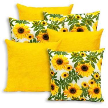 Imagem de Kit 6 Capas de Almofada Gorgurinho 40x40cm Lisas e Estampadas - Bem Me