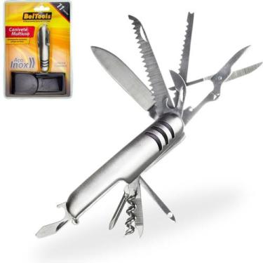 Imagem de Canivete Tático Multiuso 11 Funções Aço Inox Beltools