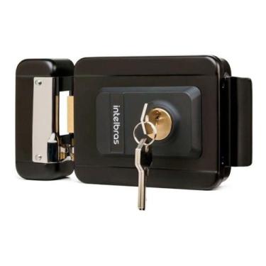 Imagem de Fechadura Elétrica Cilindro Fixo Fx 2000 Preta Intelbras