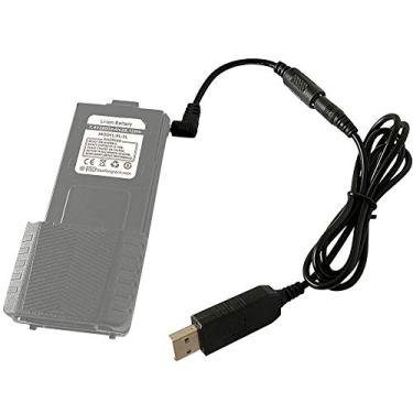 Imagem de Cabo de carregamento USB BT1013 compatível com baterias BL-5L e BaoFeng estendidas, inclui adaptadores duplos de plugue cilíndrico de 2,5 mm - cabo transformador de energia rápido