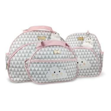 Imagem de Kit Bolsa Maternidade Pirâmide Mave Baby Cinza