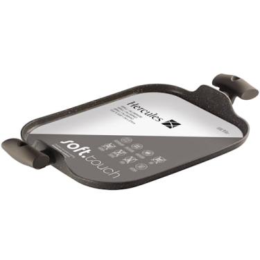 Imagem de Hercules Grill Duplo Com Alca PA300-G34MA Marrom Antiaderente Cerâmico 134 x 27 x 1,5 cm