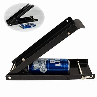 Imagem de YYDS Triturador de Latas, Trituradores de Latas de Piso para Reciclagem, Triturador de Latas de Alumínio, Fácil Armazenamento, Aço Resistente, Esmagador Resistente para Latas de Gás, Refrigerante, Cer