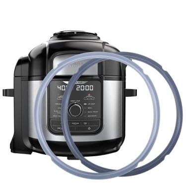 Imagem de iAbler Anel de Vedação Original Compatível com Ninja Foodi 6,5 Quart e 8 Quart Panela de Pressão Junta de Substituição de Silicone para Fritadeira Ninja Foodi Air - 2 Pacotes