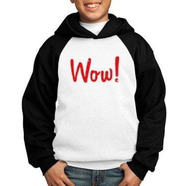 Imagem de Moletom Infantil Wow! - Foca na Moda, Branco, Preto, 8