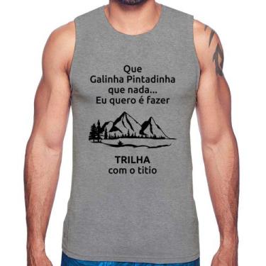 Imagem de Regata Trilha com o titio Trekking - Foca na Moda, Cinza, GGG