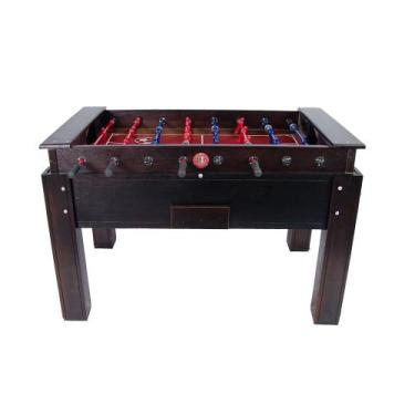 Imagem de Mesa de Pebolim/Totó Black Oficial com Ferros Embutidos Dinâmica Diver