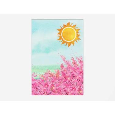 Imagem de Painel De Festa Vertical 1,50 x 2,20 - Flor Rosa Tropical 023 - Via Co