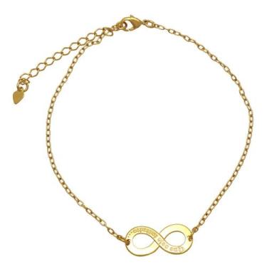 Imagem de Tornozeleira do Infinito Folheada em Ouro Softjoias