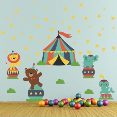 Imagem de Adesivo Parede Quarto Infantil Circo - Quartinhos