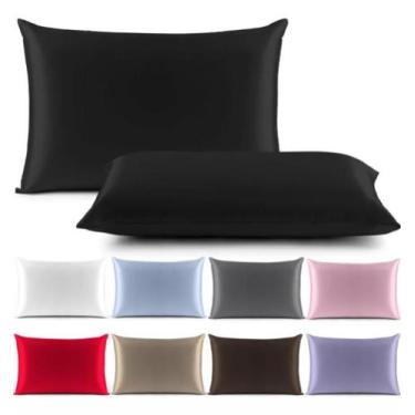 Imagem de Kit 04 Fronhas de Cetim Anti Frizz (02 Pares) 65cm X 50cm - LD Confecç