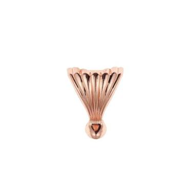 Imagem de Kit 4 Pezinho Metal Concha Grande Decoração Sereia Caixas Mdf Bandeja 