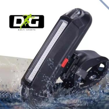 Imagem de Lanterna Sinalizador Pisca Bike Led Recarregável Kit 2 UND - KF SPORTS