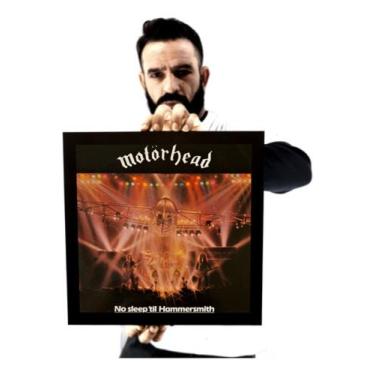 Imagem de Quadro Capa Disco Motorhead No Sleep Til The Arte Na Moldura - Fanarte