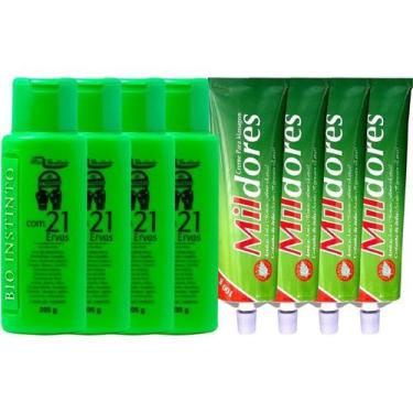 Imagem de Kit 4 Creme Para Massagem Mildores 100g 4 Gel Detonador 100g - Bio Ins