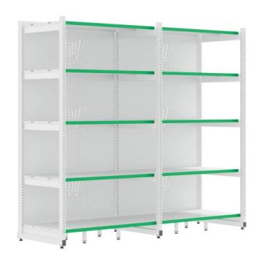 Imagem de Rack Fit Parede 1 Inicial E 1 Continuação 2,02X0,90X0,60 5 Bandejas Am
