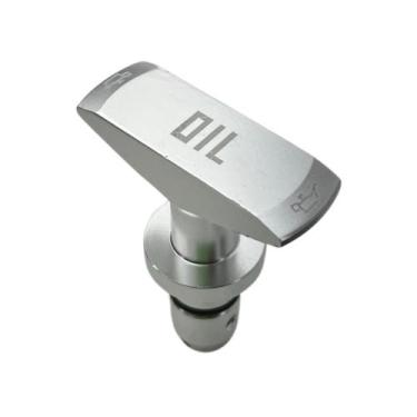 Imagem de Puxador Vareta Óleo Universal Prata Esportiva Alumínio Carro - Estilo 