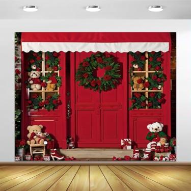 Imagem de Pano de fundo para fotografia de Dia dos Namorados, 3 x 2,4 m, vinil, vermelho, brinquedo, sessão de fotos, coroa de rosa, urso, fundo de chá de noiva, banner, suprimentos para cabine de fotos