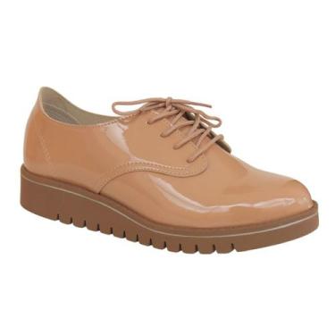 Imagem de Sapato Beira Rio Oxford Feminino Conforto 4174.419, Nude, 35
