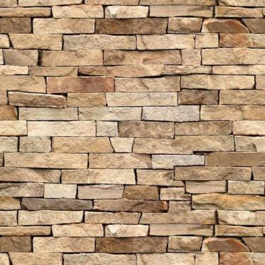 Imagem de Papel De Parede Decorativo Pedra Em Diversos Tons 3,30x0,50m - DEKAL D