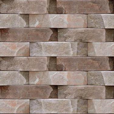 Imagem de Papel De Parede Decorativo Pedras Em Estilo 3D - 3,30x0,50m - DEKAL DE