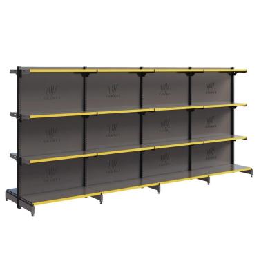 Imagem de Gôndola Centro 1 Inicial 3 Continuações 1,37 m 40KG FIT Expositor de Supermercado Amapá