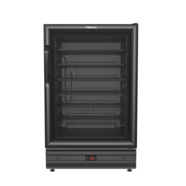 Imagem de adega 175 para 48 Garrafas Preto Fosco - Venax, Preto, 220V
