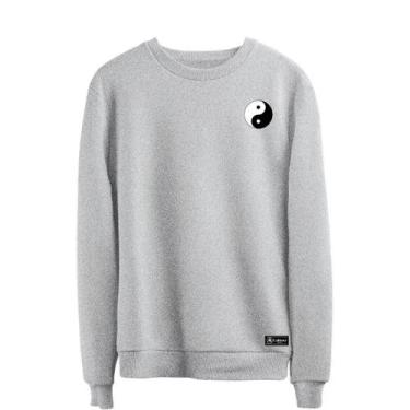 Imagem de Blusão Moletom Yin Yang Masculino e Feminino Personalizado sem Capuz g