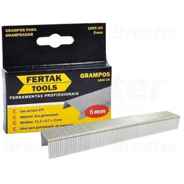 Imagem de Caixa De Grampos Para Grampeador Tapeceiro 6mm Fertak 8506