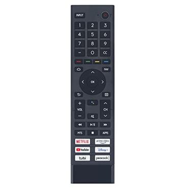 Imagem de Controle remoto substituído por voz ERF3J80H - ALLIMITY - compatível com controle remoto Hisense 4K UHD Android Smart TV 55A53FUA 43A53FUA 50A53FUA 75A53FUA 65A53FUA 55A66FUA 55U6G 50U6G 50U6G