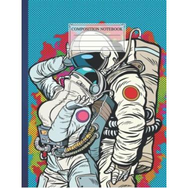 Imagem de Composition NoteBook Sex in space Size 8.5 x 11 In, 110 pages Merry Christmas College Ruled Gift For Children Boys Girls Kids Teens Students College Writing Notes