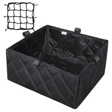 Imagem de RAYMACE Bike Basket Liner & Cargo Net, Reusable Thickened Lining Bicycle Basket Accessory Fits Most Bikes and E-Bike Baskets