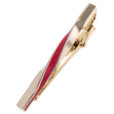 Imagem de [TAVARAT] Grampos de gravata para homens de couro genuíno com prendedor de gravata cor limitada Tps-078lgd, free, Metal não precioso, Sem Pedra Preciosa