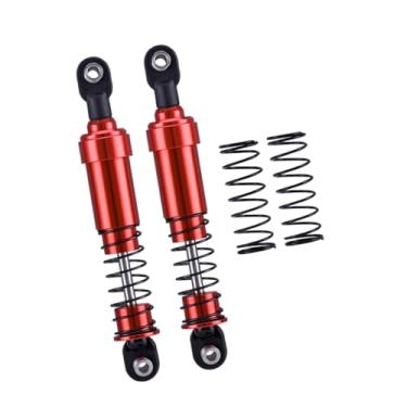 Imagem de Generic 2x1/10 escala rc carro amortecedor metal primavera acessórios montados substituir peças de reposição amortecedor rc para rastreador rc carro, Vermelho