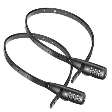 Imagem de SCMEGA Trava de amarrar com zíper combo de 3 dígitos, trava de cabo ajustável de 56 cm, trava de café de segurança, trava combo leve, bloqueio pequeno à prova de crianças, trava de geladeira (pacote