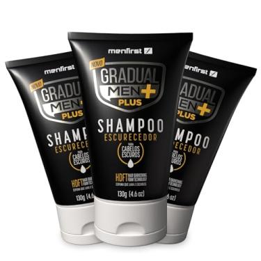 Imagem de 3 x Shampoo Escurecedor de Cabelo Gradual Men PLUS + Potente + Rápido + Escuro