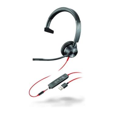 Imagem de Fone de ouvido Plantronics Blackwire 3315 com fio, fone de ouvido único (mono) USB-A com microfone boom (poliéster) - Conecte ao PC/Mac via USB-A ou celular/tablet via conector de 3,5 mm - Funciona
