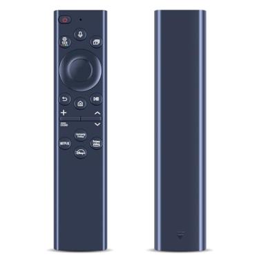 Imagem de Controle remoto de voz de substituição para todas as séries Samsung Crystal Neq QLED UHD HDR FHD 4K 8K Smart TV 2018 2019 2020 2021 2022, BN59-01385A (sem função solar)