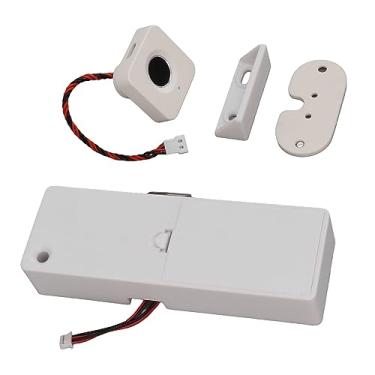 Imagem de YYQTGG Fechadura de armário de impressão digital, trava elétrica de segurança para armário de casa e escritório, gaveta de impressão digital, fechadura de gaveta de arquivo oculto sem chave, móveis de