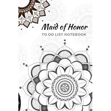 Imagem de Maid of Honor To Do List Notebook: Light Dark Gray Mandalas - Decorative Modern Art Theme/Checklist Planner/Event Planning Journal/Wedding Gift ... of Honor from Bride/Cute Card Alternative